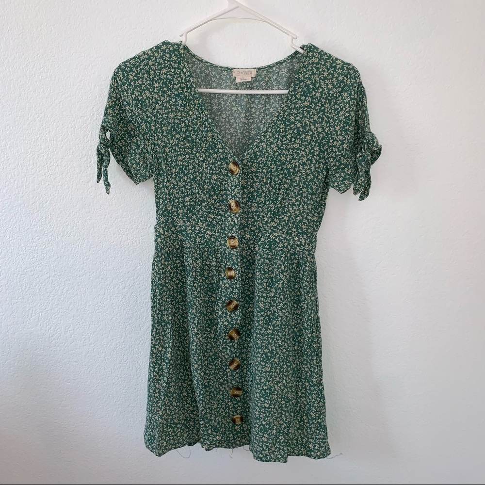 ADORABLE green mini dress